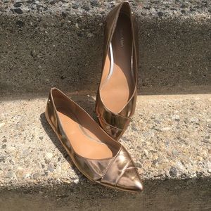 Calvin Klein pointy toe bronze Gailia shoe